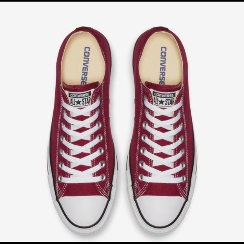 Maroon Low Top Converse- Limited Color